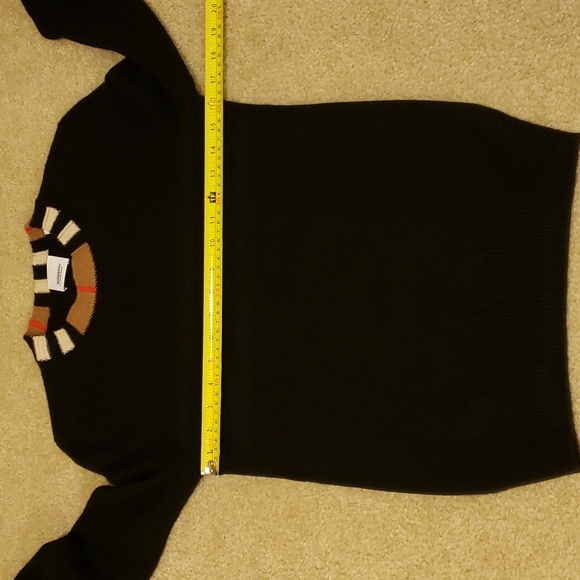 BURBERRY ICON STRIPE 100% CASHMERE SWEATER - Picture 10 of 10